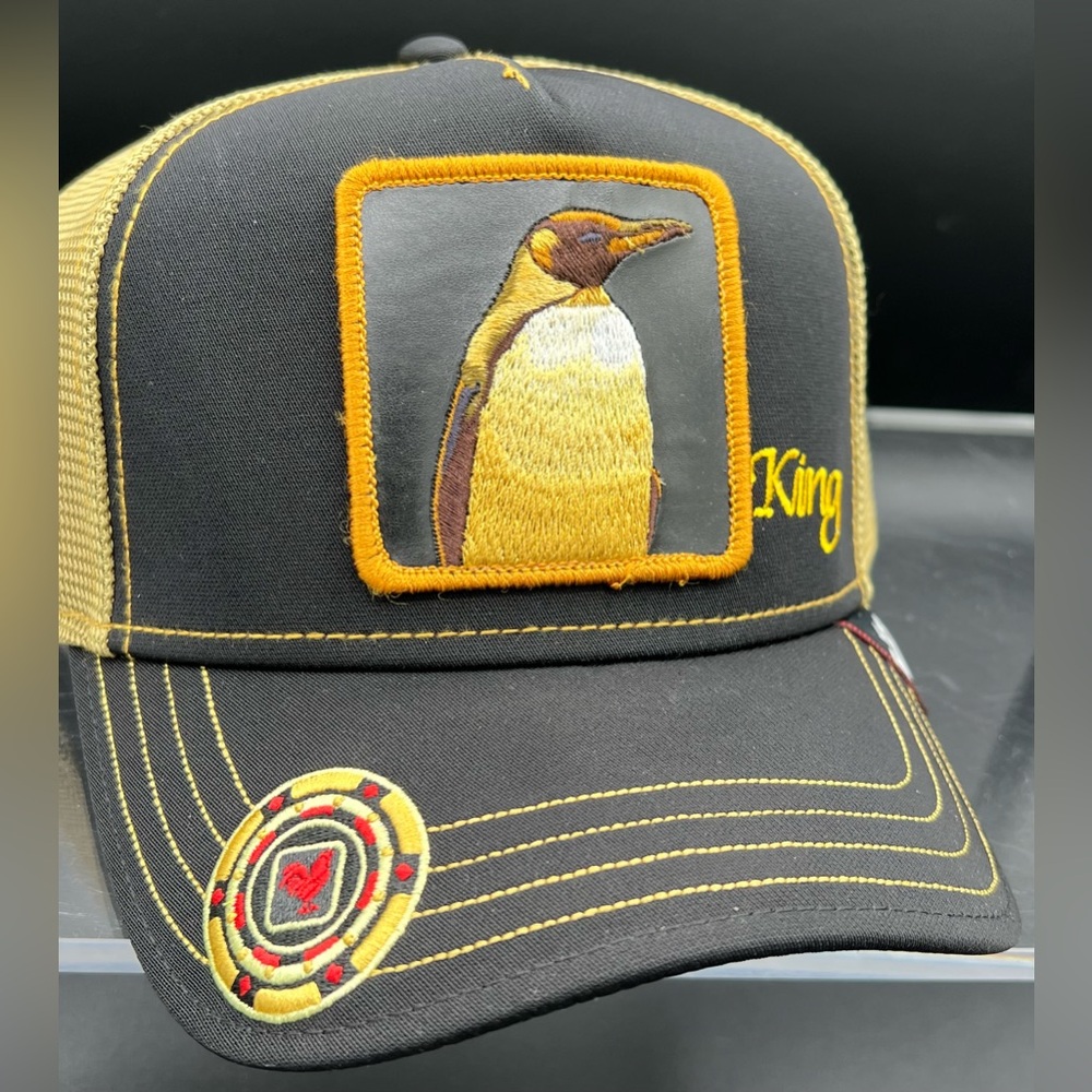 Goorin Bros The Farm King Penguin Quart Major Trucker Snap Back Hat, NWT